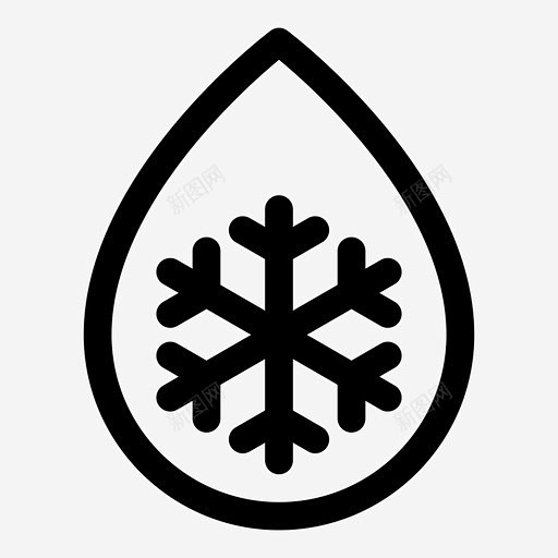 冷水防冻剂液体图标高清素材 冷水 液体 纯管线 防冻剂 免抠png 设计图片 免费下载