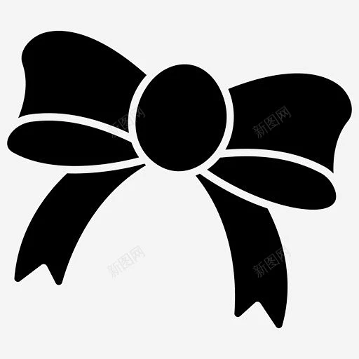 蝴蝶结丝带领结头发蝴蝶结 icon 图标 标识 标志 UI图标 设计图片 免费下载 页面网页 平面电商 创意素材-花瓣网