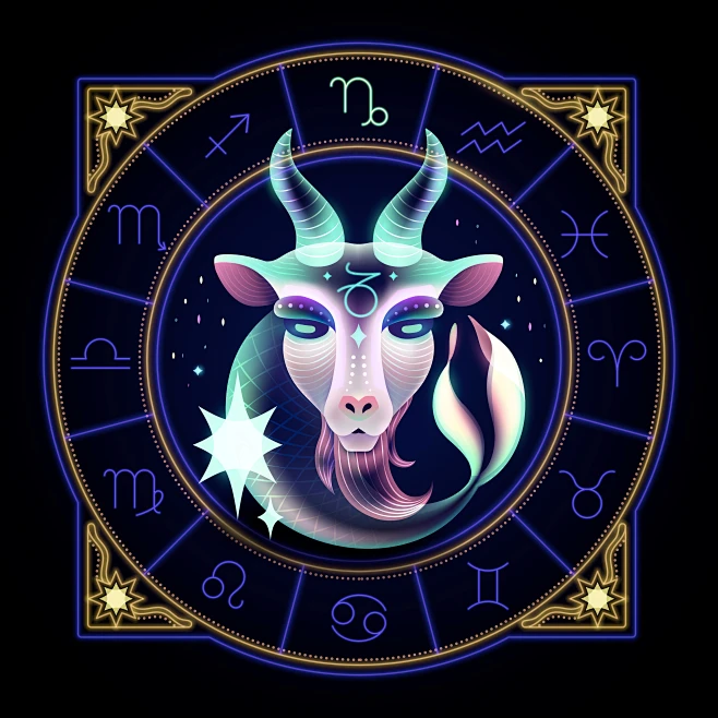 Behance 上的 Neon Zodiac Signs｜光影感十二星座-花瓣网