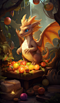 pglenn_a_picture_of_a_dragon_eating_eggs_and_some_other_candy__16ac1706-7276-48a2-89b2-8f2d5e6256ed