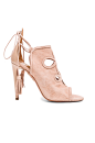 图象1 Aquazzura Get Me Everywhere Suede Heels – 复古粉红色