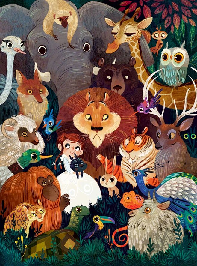 哥伦比亚插画师 Lorena Alvar...