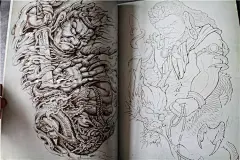 四十二章经二2 纹身手稿艺伎明王锦鲤关公观音地藏菩萨龙实体书籍-淘宝网