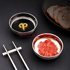 【尚菲优品304不锈钢味碟】尚菲优品（SFYP）304不锈钢味碟 加厚圆味碟小碟子沾碟早餐碟 醋碟蘸料调料碟120ml家用小盘子8281-2【行情 报价 价格 评测】-京东