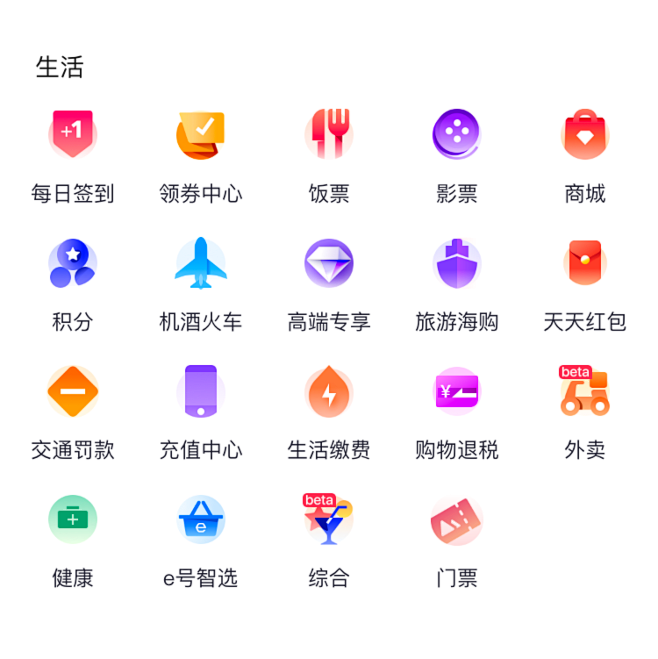 剪影图标 线性图标 块状图标 金刚区图标...