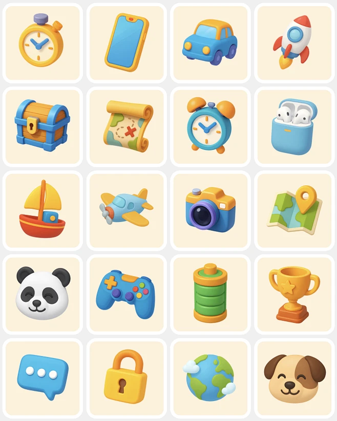 其中包括图片：3D Isometric Icons for Mobile & Web Projects-花瓣网