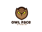 Owl Face Logo Template