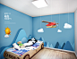 儿童卧室 木制汽车造型床 简约时尚 家居海报设计PSD_平面设计_海报