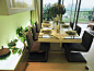 170平四居跃层简约大气家居餐厅餐桌植物装修效果图