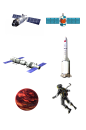 探索宇宙航天航空太空免扣 航天太空素材素材