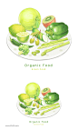 水果果汁饮品手绘食材插画PSD素材_平面素材_乐分享-设计共享素材平台