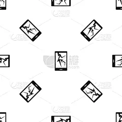 破碎的,式样,电话机,黑色,分离着色,几何形状,技术,图像,壁纸,重复