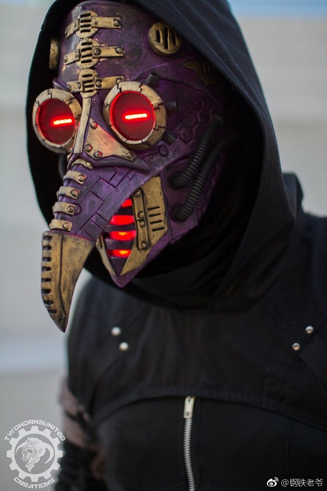 朋克led面具蒸汽朋克赛博朋克来自钢铁老爷微博