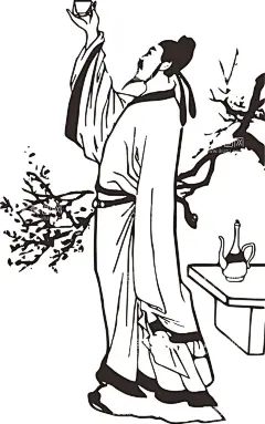 李白矢量  - 源文件下载【酷图网】李白,矢量,古代人物,诗人,线条,