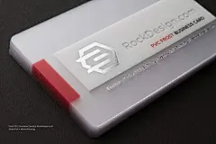 三款PVC材质半透明名片欣赏 - 三视觉