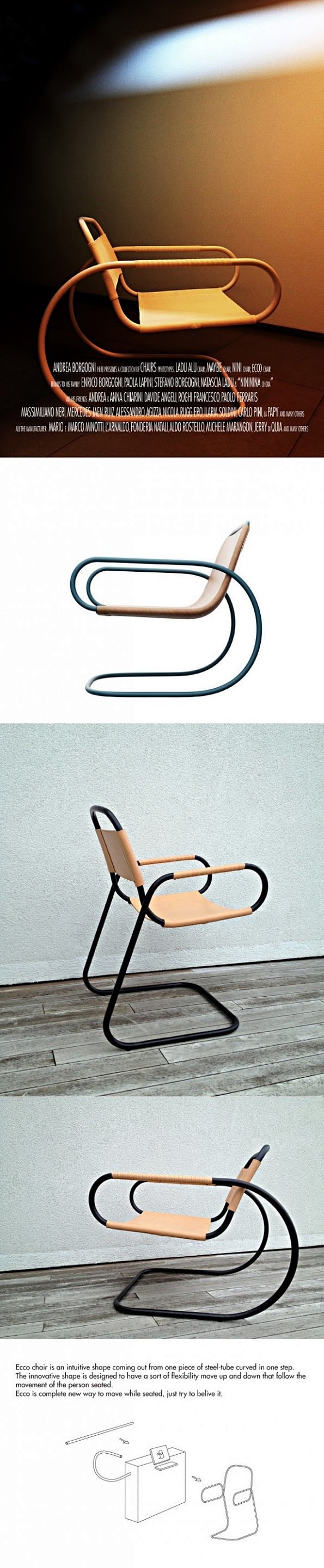 意大利设计师安德烈设计的ECCO椅子