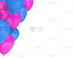 生日,气球,紫色,蓝色,背景,周年纪念,事件,贺卡,背景分离