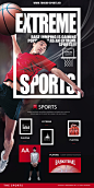 跳跃篮球 大力扣篮 炫酷动作 男运动员 运动主题网页设计PSD页面设计素材下载-优图-UPPSD