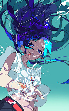 隽麟采集到绘画｜日系平涂#原创