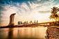 城市,旅游目的地,旅行,办公大楼,建筑_7e2016bc3_新加坡日落风光_创意图片_Getty Images China