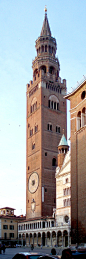 The Torrazzo of Cremona, Province of Cremona Lombardy region,  Italy