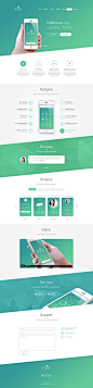 Delicious App Landing PSD Theme-1