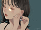 插画师nekokawaii1012女性人物插画 ​​​​