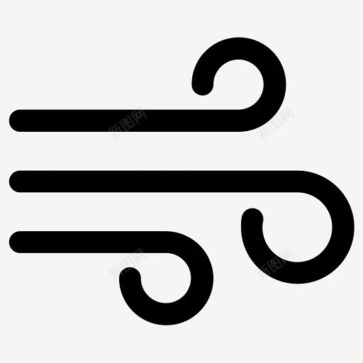 空气吹微风图标 免费下载 页面网页 平面电商 创意素材-花瓣网