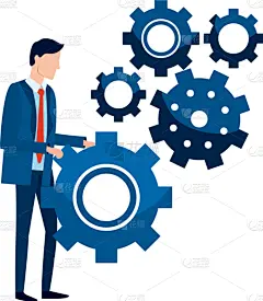 男商人,头像,卡通,商务,专业人员,经理,现代,城市