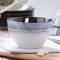 手绘陶瓷碗家用面碗米饭碗汤碗沙拉碗儿童碗泡面碗餐具中西式复古-淘宝网