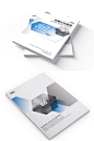 蓝色科技照片公司企业画册封面设计模板