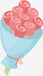 粉红色卡通玫瑰花束矢量图高清素材 卡通花束 情人节 玫瑰花束 矢量png 矢量图 粉玫瑰 花束 元素 免抠png 设计图片 免费下载 页面网页 平面电商 创意素材