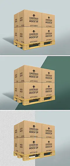 纸箱包装设计样机 Cardboard Box Packaging Mockup-图趣|PicQu