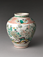 Jar with Mythical Qilin (Kirin) and Chrysanthemums | Japan | Edo period (1615–1868) | The Metropolitan Museum of Art