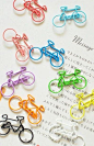 5 PCS Paper Clips Bike Shaped Metal Bookmarks Cute by 2to2lm, $2.50: 