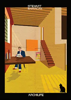 I&amp;B插画丨插画小使者，想象的电影明星与建筑的美丽邂逅【677期】