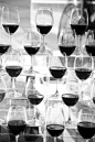 Black and White Wedding Detail Wine Glasses