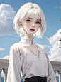 AIGC头像壁纸:白色浪漫-今日头条