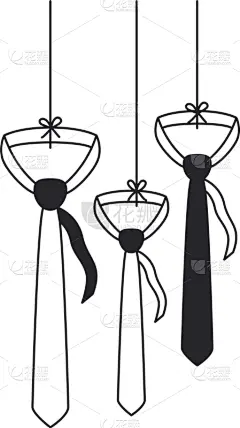 高雅,领带,图标,悬挂的,专业人员,纺织品,概念,时尚,商务,显现