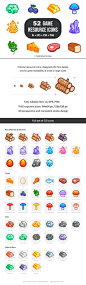 Game Resource Icons by wangmander on @creativemarket