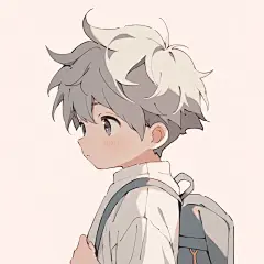 可爱男孩｜简约学生头像
