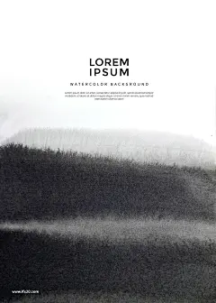 中式黑与白墨色渲染水墨笔触黑白艺术元素海报