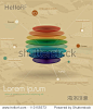 Vintage rainbow infographic template. Vector illustration EPS10 正版图片在线交易平台 - 海洛创意（HelloRF） - 站酷旗下品牌 - Shutterstock中国独家合作伙伴