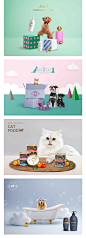 可爱萌宠狗狗小猫洗澡狗粮猫粮水果宠物用品产品海报PSD分层素材-淘宝网