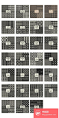 27组抽象个性黑白填充纹理图案矢量 EPS格式  - PS饭团网