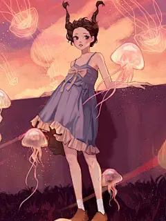 糖果色甜系的少女人物插画，又纯又欲的风格_作品 : 今天JIOJIO要跟大家分享的这一组插画作品，是一组可爱少女心的复古手绘人物插画设计艺术作品，让我们一起来欣赏一下吧！ 今天JIOJIO要跟大家分享的这一组插画作品，是来自于韩国的人物漫画师、插画艺术…