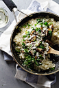 Garlic Butter Mushroom Risotto