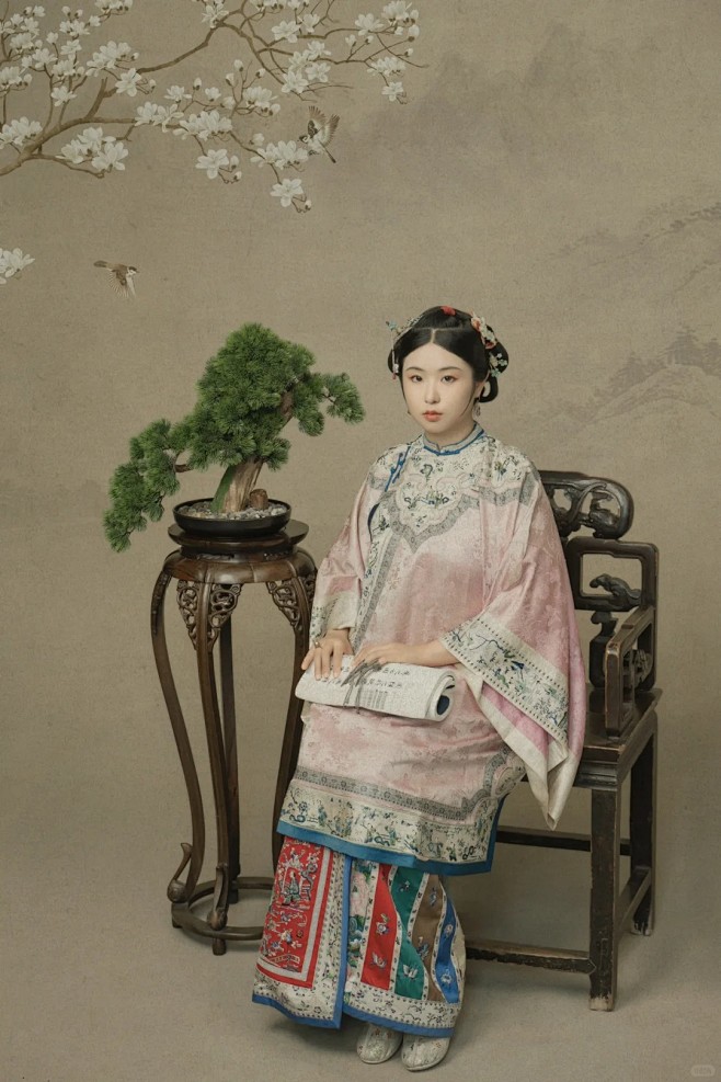 清汉女写真｜穿到了清末的古董衣_6_HeumRo_来自小红书网页版