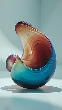 点击来源直接获取大图文件 |渐变玻璃 3D 渲染背景