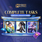 Photo by Mobile Legends: Bang Bang on March 02, 2024. May be a video game screenshot of 3 people and text that says 'MOBILE LEGENDS BANG BANG COMPLETETASKS TASKS WIN FREE CHANCES TO DRAW'.